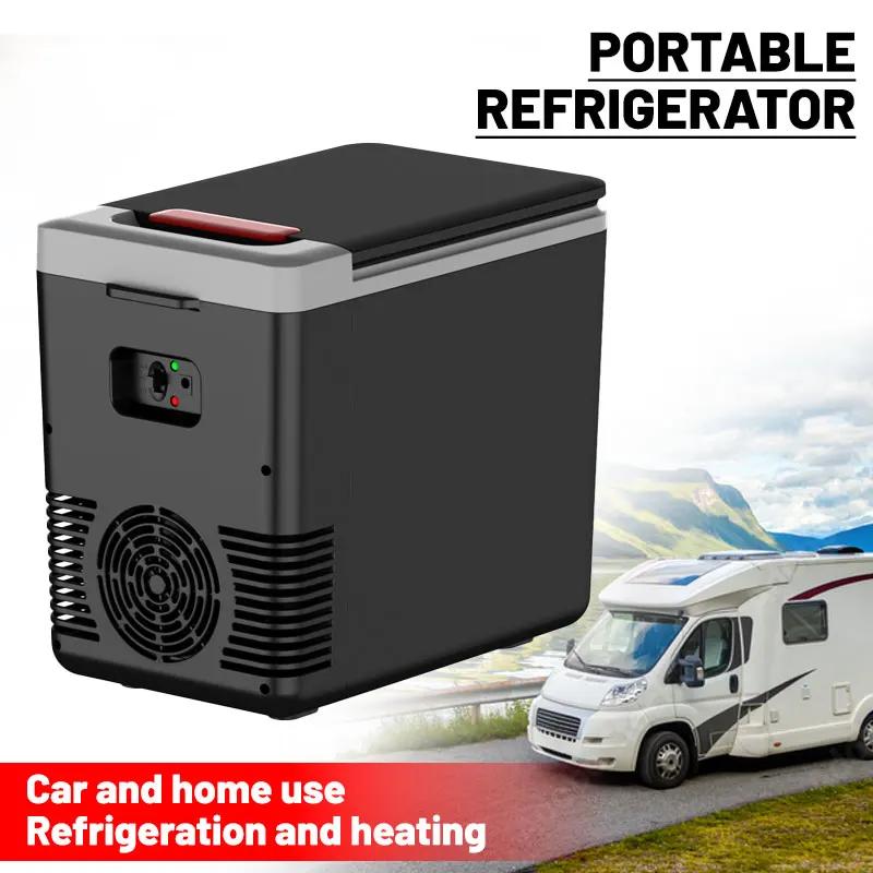 Mini Refrigerator 12V 220V Car Home Dual-use Refrigerator Freezer 10L Outdoor Cooler & Warmer Electric Fridge Portable Icebox