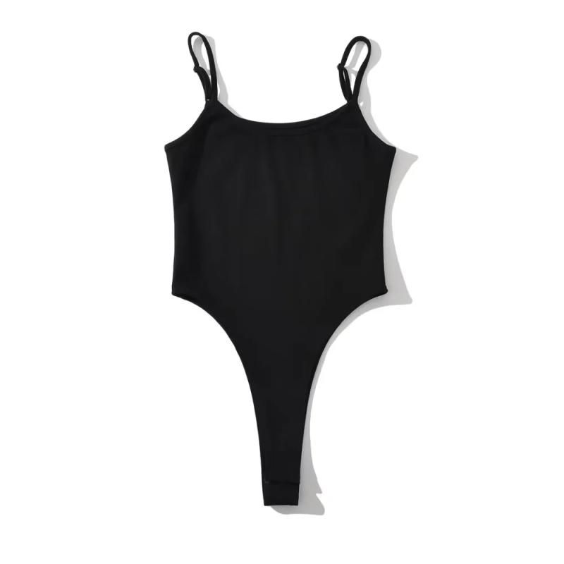 

Сексуальный уличный стиль Цельный женский жилет С высоким разрезом Открывающий живот Наряд Минималистичный Летний Эластичный Облегающий Хлопковый Цельный С ластовицей Black S