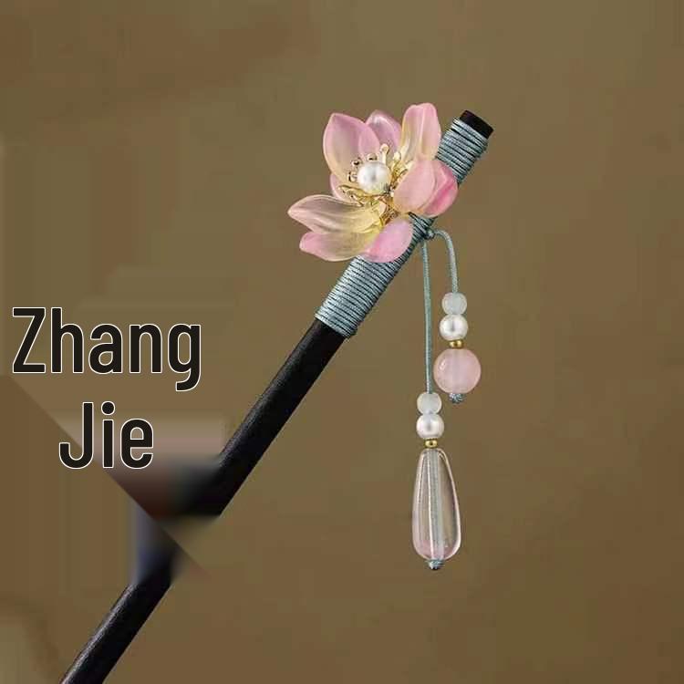 Grampo de Cabelo com Borla de Sândalo de Alta Qualidade para Penteados Updo de Hanfu Cheongsam