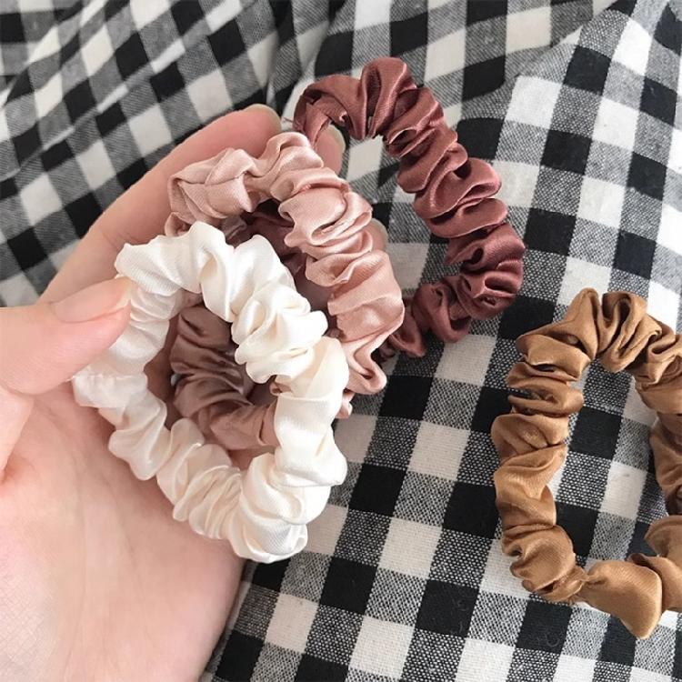 Elegant Hair Tie Elastic Scrunchies Ruched French Hair Rings for Elegant Updos Suitable for Long Hair Stretchy Hair Tie