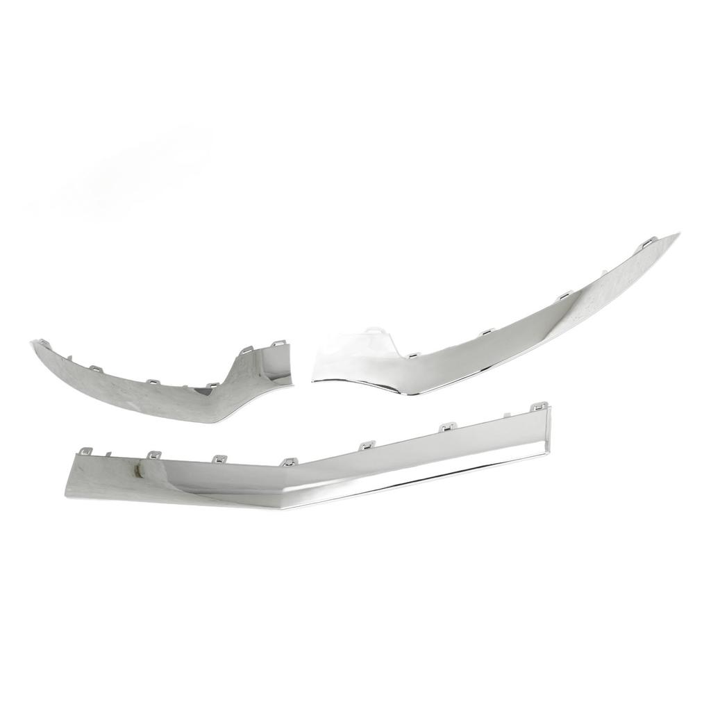 3-teiliger Ersatz für die untere Frontstoßstangenverkleidung in Hochglanzchrom für Mercedes?Benz E?Klasse C207 Coupé AMG Line