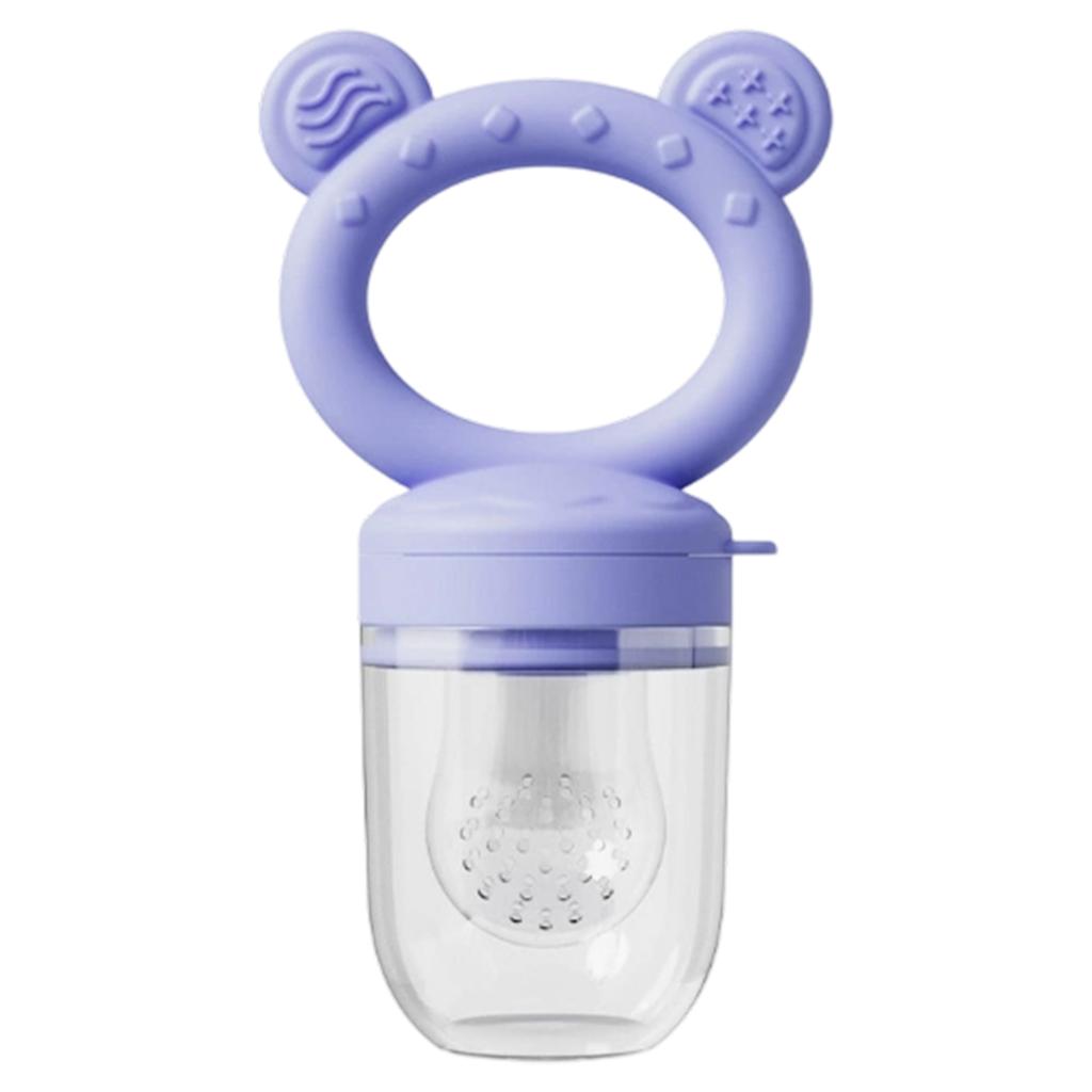 Baby Silicone Fruit Feeder Pacifier Safe Fresh Food Feeder for Infants Teething Relief Easy To Hold Self Feeding Baby Food Dispenser