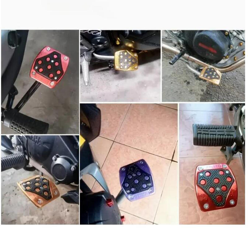Motorcycle Foot Brake Pedal Extender Rear Lever Extension Pad Non Slip Grip Enlarger for Bike Accessories Comfort Control Black Blue Red Green