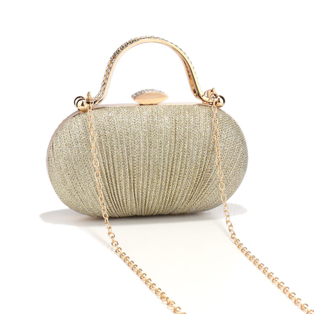 Glitter Bling Glamorous Evening Bags Mini Rhinestones Decorated Box Shaped Dinner Bags For Party Girl Women Dinner Prom Banquet
