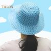 Easter Bonnet Straw Hat for Kids DIY Easter Straw Woven Hat Spring Party Summer Beach Accessory for Easter Party Fancy Dress Supplies