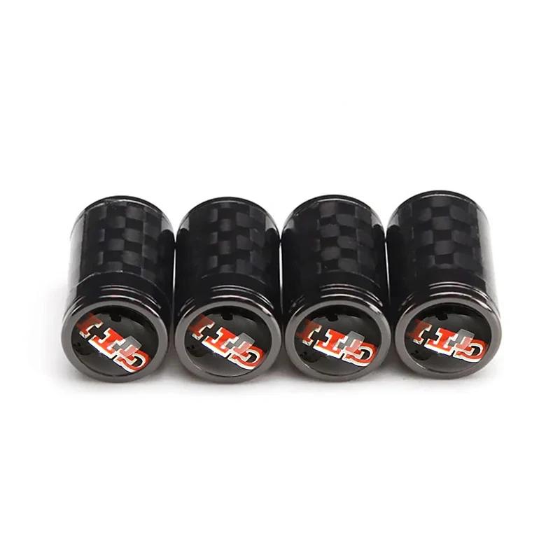 2026 Hot For VW VOLKSWAGEN 4pcs Car Wheel Valve Caps for Volkswagen Passat Tiguan Golf Bora Jetta Beetle Scirocco Sharan Sagitar