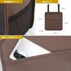 Mellbo Seat Back Pocket Tissue Case Drink Holder Car Rear Seat Storage Pocket PU Leather Large Capacity Black Argyle Check