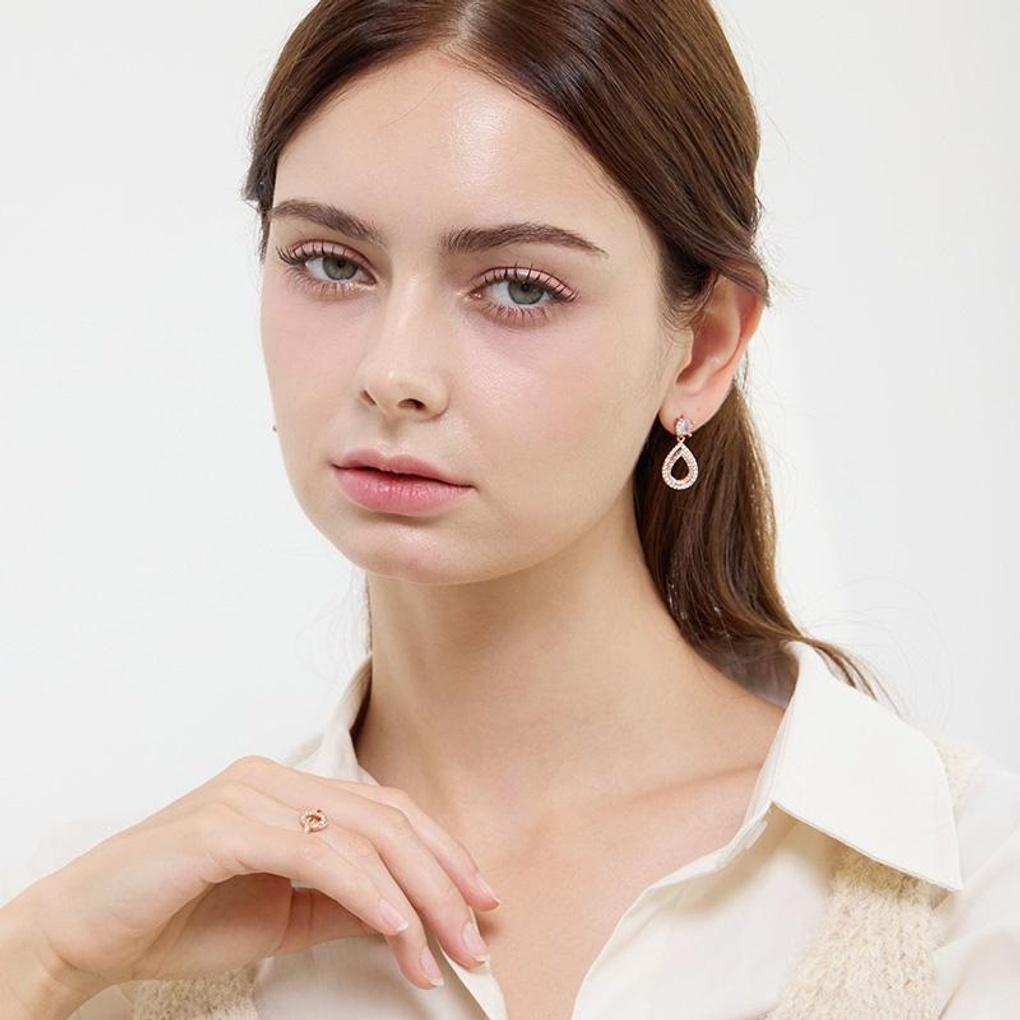 [LsSHOP] 14K Grusha Earrings (Gold Plated)_LJ5179BRE