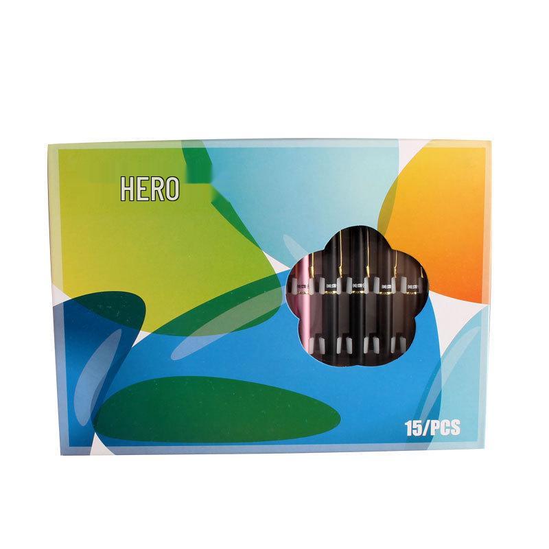 Hero 266B Gold Iridium Nib Fountain Pen 0.5MM - Colorful Student Exam Office Pen