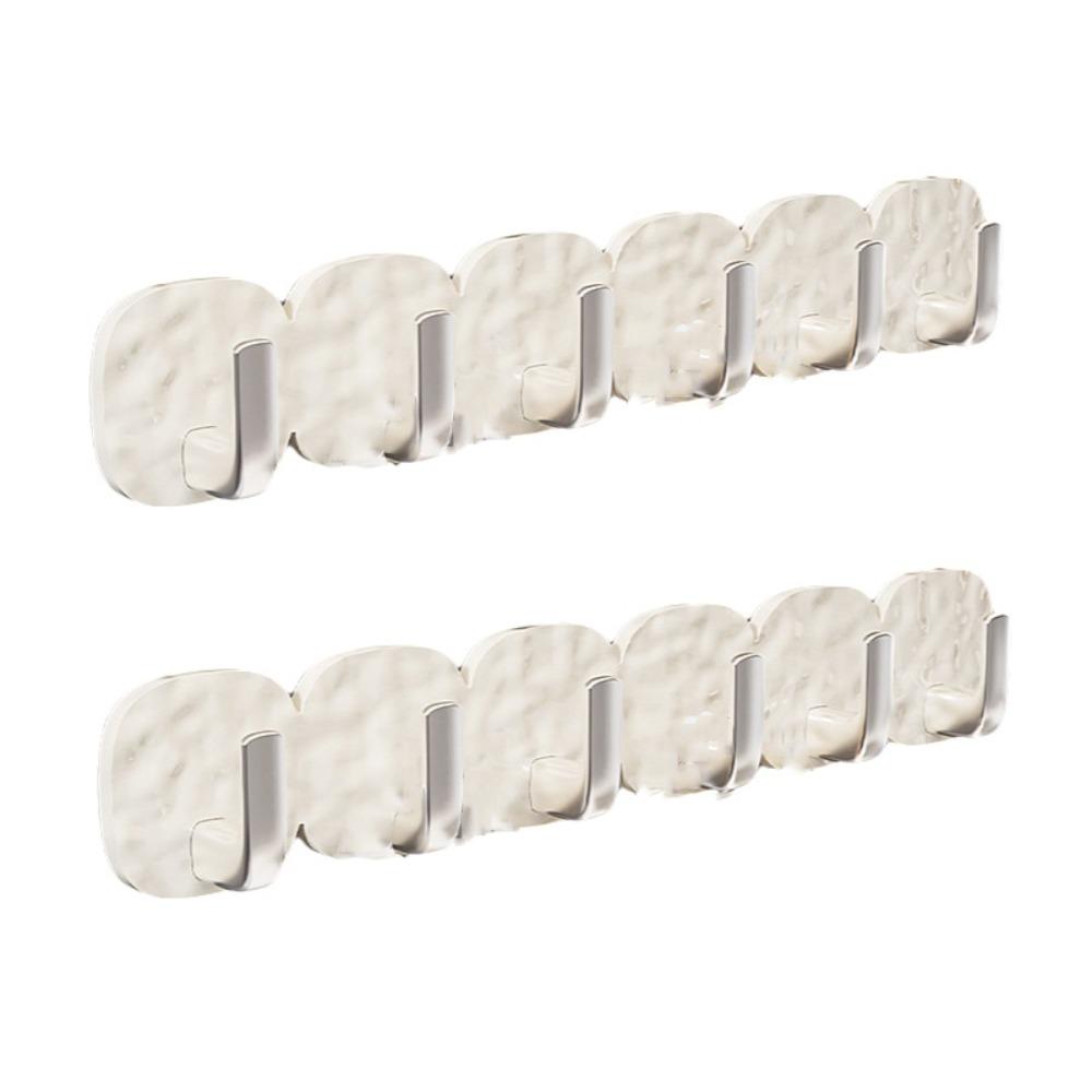 2PCS Wall Mounted Key Bag Hooks Punch-free Wall Hook Rack Durable Bathroom Hooks  Bathroom