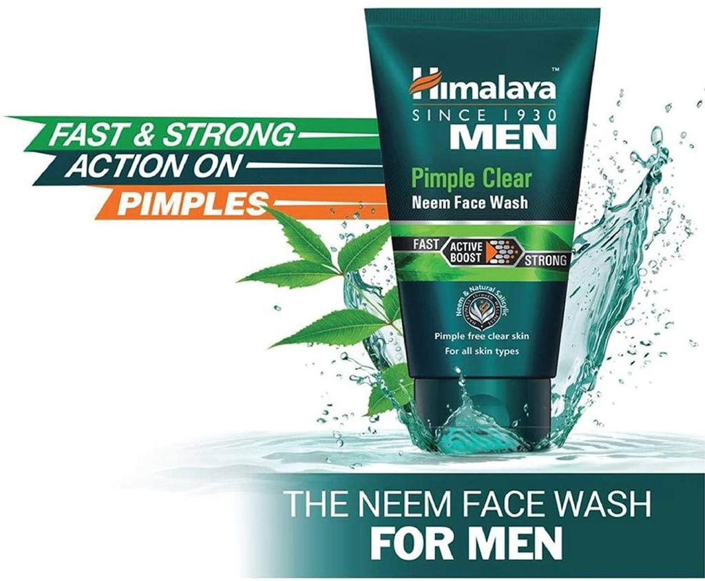 Neem-Reinigungsgel für Männer: gegen Akne (50 ml), Neem Gesichtsreiniger für Männer, Himalaya