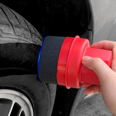 Car Tire Applicator Pad Hand-held Elastic Car Tire Polishing Sponge Brush Autor Cleaning Tool for Vehicles Soft Shine Brush Tool