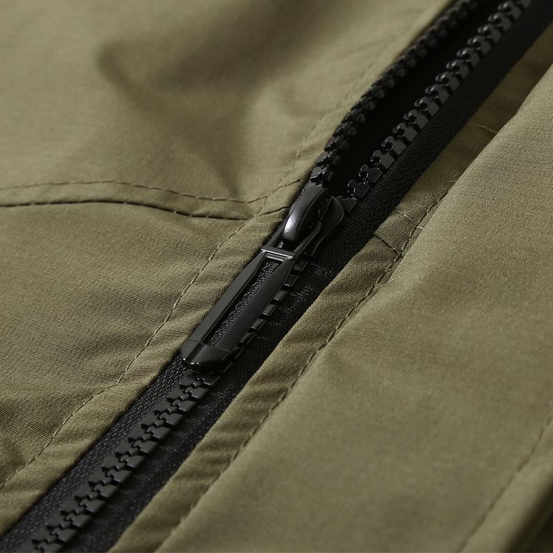 Men Plus Size Stand Collar Jacket Loose Casual Zip Up Outerwear Big Pockets Windproof Coat For Big Men