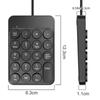 Slim Wired Number Keypad Multifunctional Number Pad Keyboard  For Laptop PC Desktop
