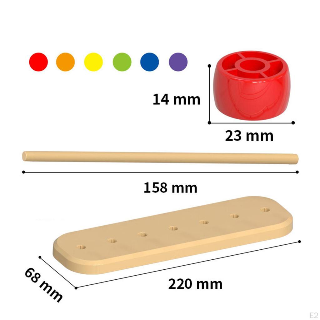 Color Sorting Stacking Toys Beads Sequencing Toy Set Counting Game Educational for Boys Girls