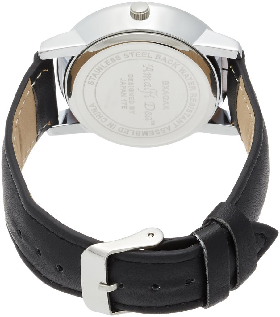 Arias Analog Wristwatch with Leather A31M14 Men's Band, Waterproof, Black,