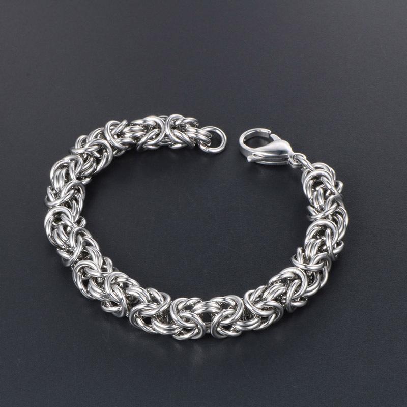 2026 European and American Personalized Woven Men's Bracelet Trendy Handmade Chain Fashion Jewelry