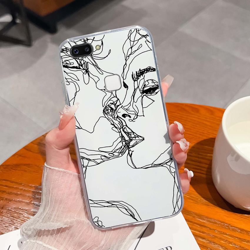 For Vivo X20 Plus X30 X60 X70 X80 Pro X50 Lite Phone Case Cute Panda Pattern Transparent Silicone Dustproof Protective Soft Back Cover For Vivo Casing