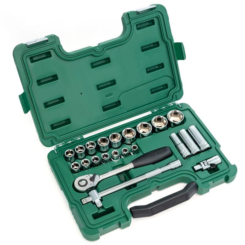 SATA 09005 23-Piece Auto & Machine Repair Socket Tool Set