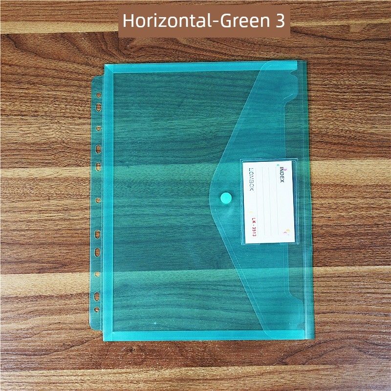 11-Hole Loose-Leaf Bag A4 Folder Protecting Bag Portfolio Contract Information Bag Certificate ID Storage Bag Examination Paper Bag