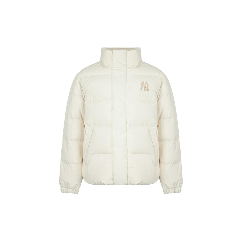 MLB Down Jacket Short Unisex Milk White 3ADJB0116-50CRS
