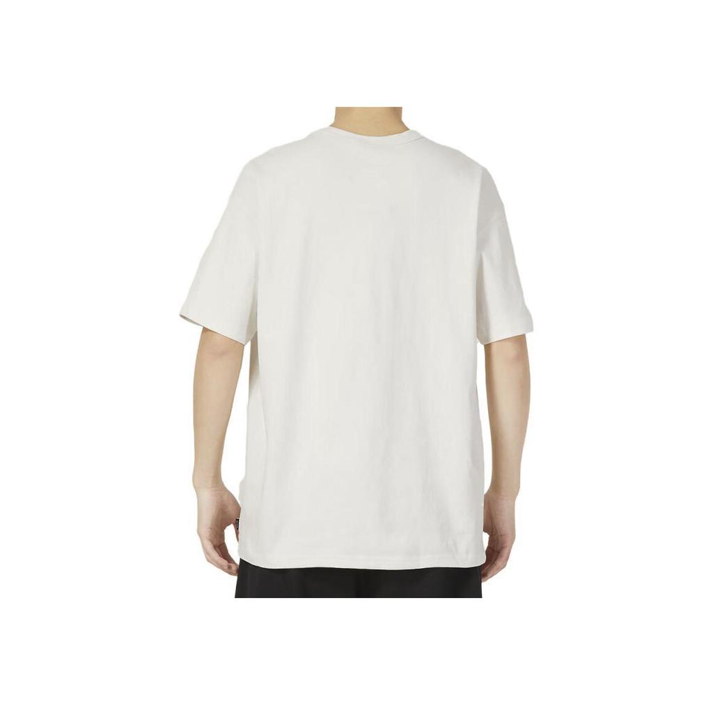 Nike Einfarbiges Rundhals-Pullover-T-Shirt mit kurzen Ärmeln, atmungsaktiv, Herren Oberteile, Weiß DO7393-030