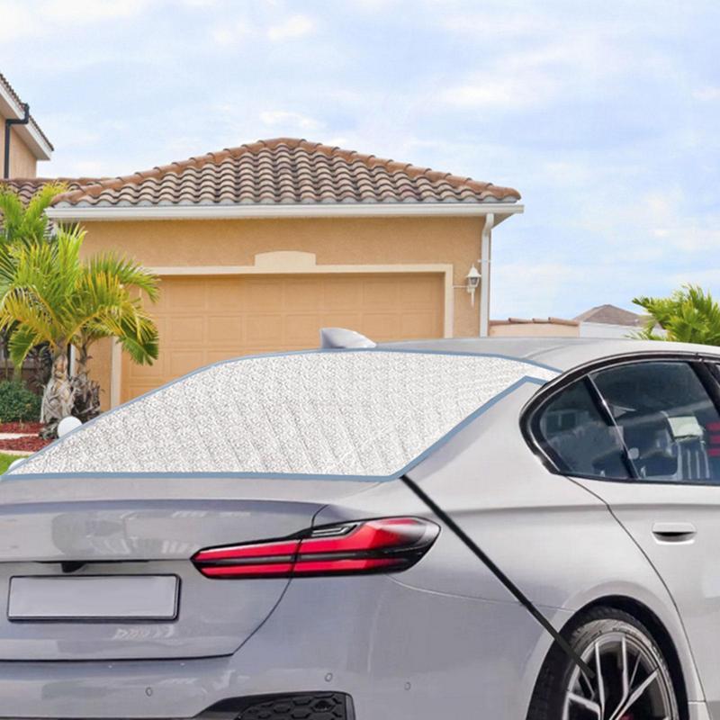 Front/Rear Windshield Cover Car Windshield Snow Cover Windproof Sunshade Cover With Magnetic Winter Automobiles Exterior Cover