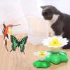 1PC Electric Butterfly Cat Toy - Automatic Rotating Flying Hummingbird, Funny Intelligence Training Pet Toys (Random Color)
