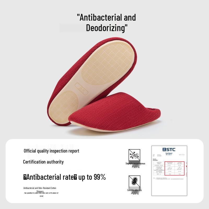 Pantofole da casa silenziose antiscivolo da donna Lida Ni, stile giapponese, per il post-parto, pavimenti in legno, suola morbida in cotone, Autunno/Inverno.