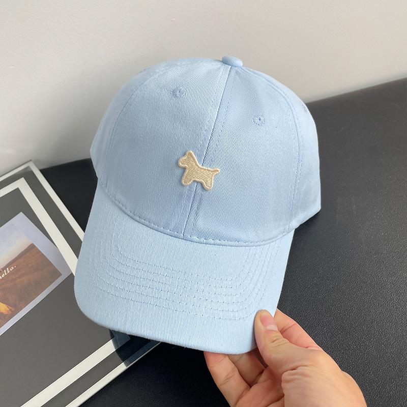 

Vintage Little Horse Embroidered Blue Baseball Cap for Men, Spring and Summer, Face-Slimming, Versatile Duckbill Cap, Outdoor Sun Protection Hat 56-59CM(Cotton）