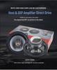 Full-Range Coaxial Car Audio Speaker Set with Tweeter and Subwoofer