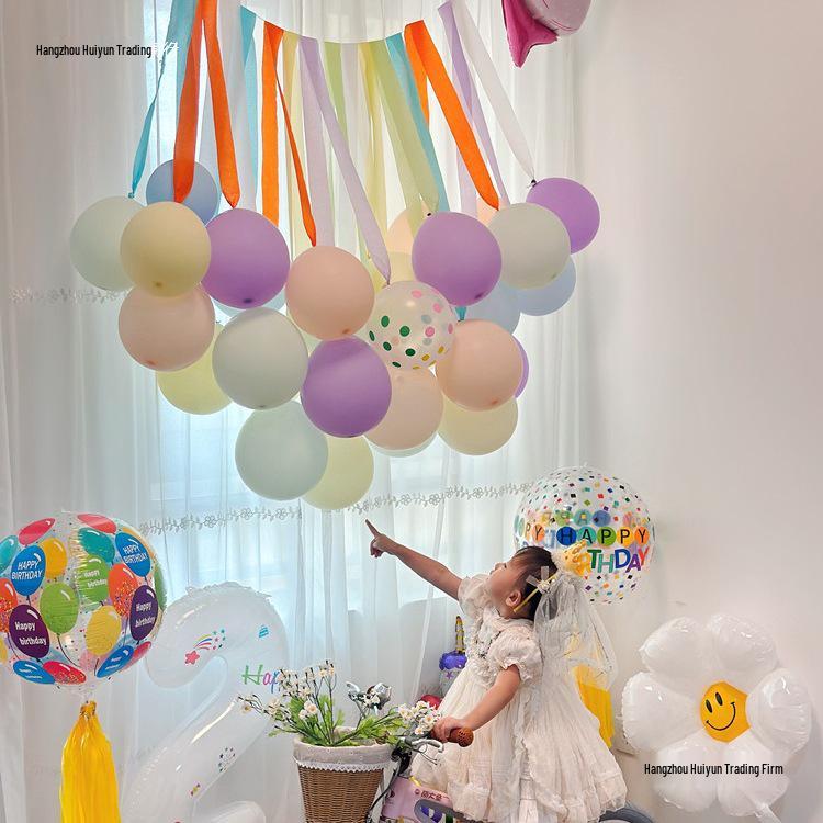 First Birthday Balloon Decoration Set for Kids - Party Background Wall for Boys & Girls