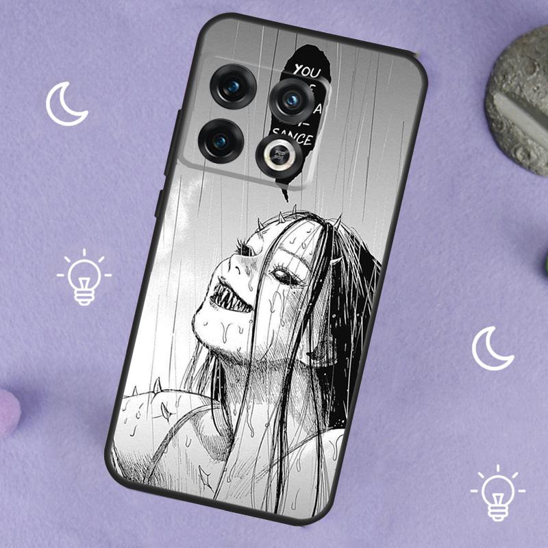 Horror Manga Style For OnePlus Nord 5 CE 2 3 4 Lite N20 N30 Case For OnePlus 15 13 12 11 10 13T 10T 10R 12R 13R