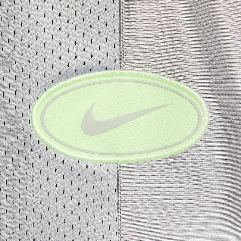 Nike Sportswear Comfortable Fashion Casual Versatile Basketball Jersey Women Tops Light-Smoke-Grey Pale-Yellow-Green HJ0281077