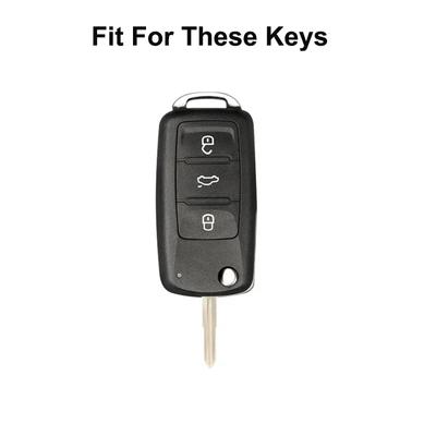 VW Volkswagen Polo Tiguan Passat B5 B6 B7 Golf 4 5 6 MK6 Jetta Lavida için Skoda Octavia için Otomatik Tpu Araba Anahtarı Kılıfı