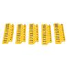 Animal Ear Tag Thick 01 To 100 Number Easy Identification Plastic Livestock Ear Tags for Cattle Goat Pig Yellow with lettered cow ear tag