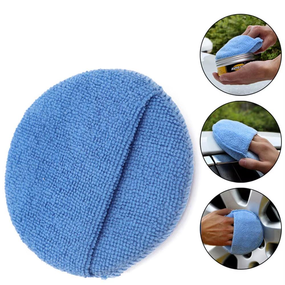Soft Microfiber Car Wax Applicator Pad Polishing Sponge for Apply and Remove Wax Auto Care Polish Foam Sponge