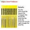 Woodworking Sanding File Metal Needle File Set Polishing Hand FileTools Steel Rasp Metal Glass Stone Wood Carv Needl Filing