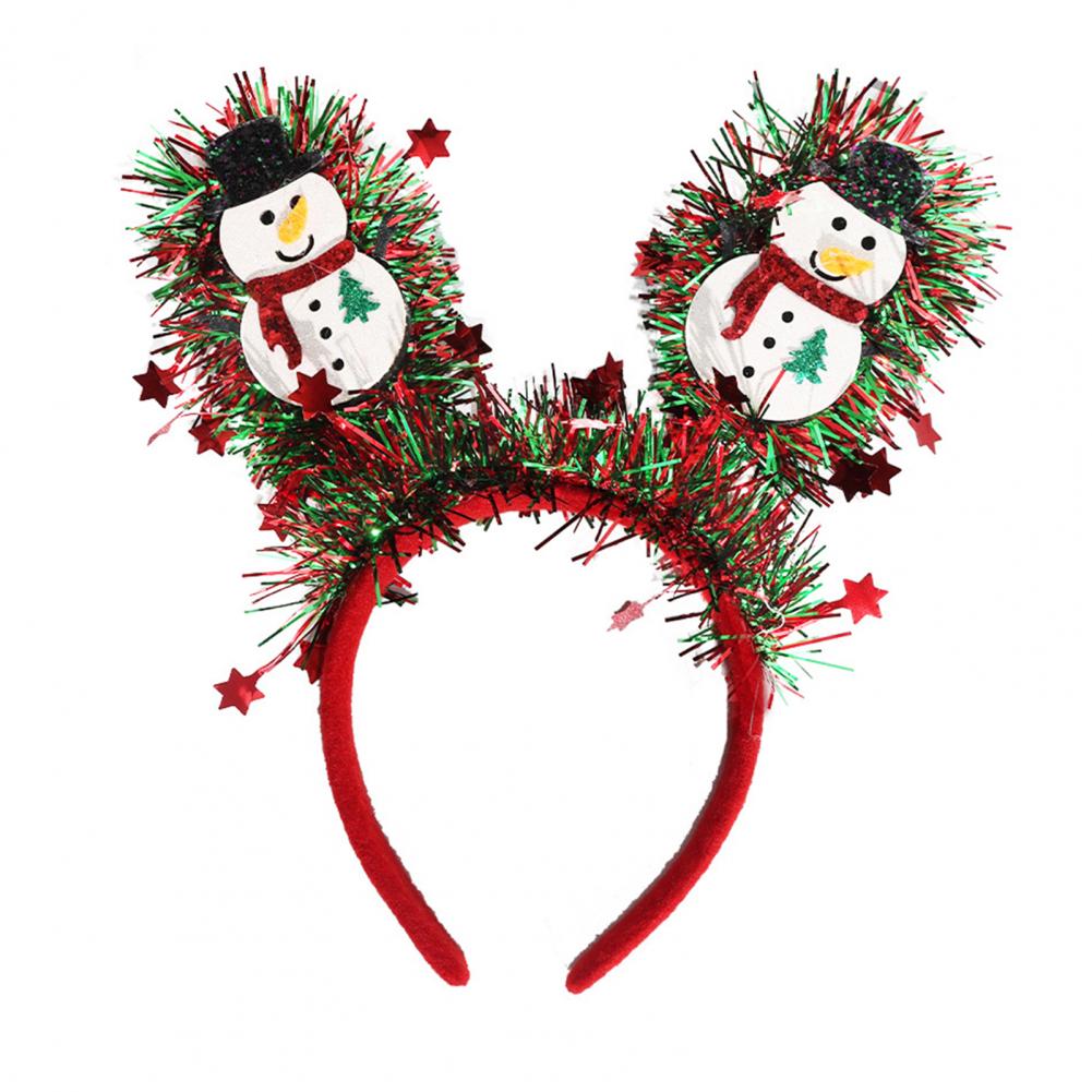 Festive Headband Festive Christmas Headbands for Women Girls Holiday Tree Reindeer Snowman Bell Hair Accessories with for 2026