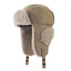Japanese Thickened Plush Lei Feng Hat In Autumn and Winter Casual Versatile Retro Warm Hat Outdoor Travel Cold Ear Protection Hat
