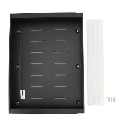 Expandable Pull Out Cabinet Organizer Adhesive Kitchen Carbon Steel Metal Slide Out Drawers Black