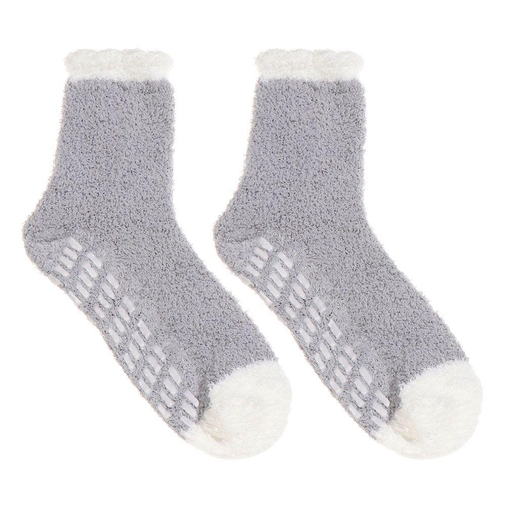 Lovely Women Winter Cold Protection Coral Fleece Socks Plush Socks Mid Socks