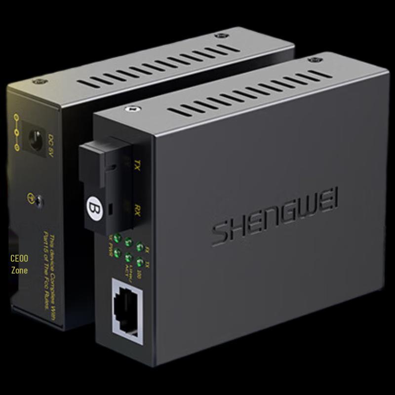 Shengwei 100M Single Mode Single Fiber Optic Transceiver SC 20KM