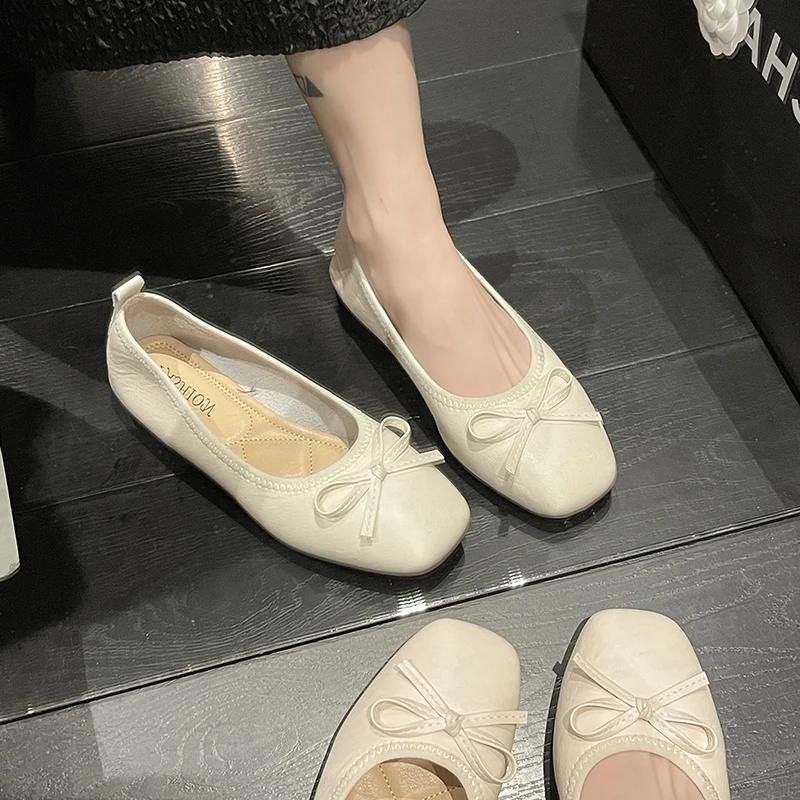 Fashion Womens Loafers Shoes Low Heels Elegant Modis Round Toe Female Footwear Soft Autumn Casual Sneaker Slip-on Comfortable New 2024