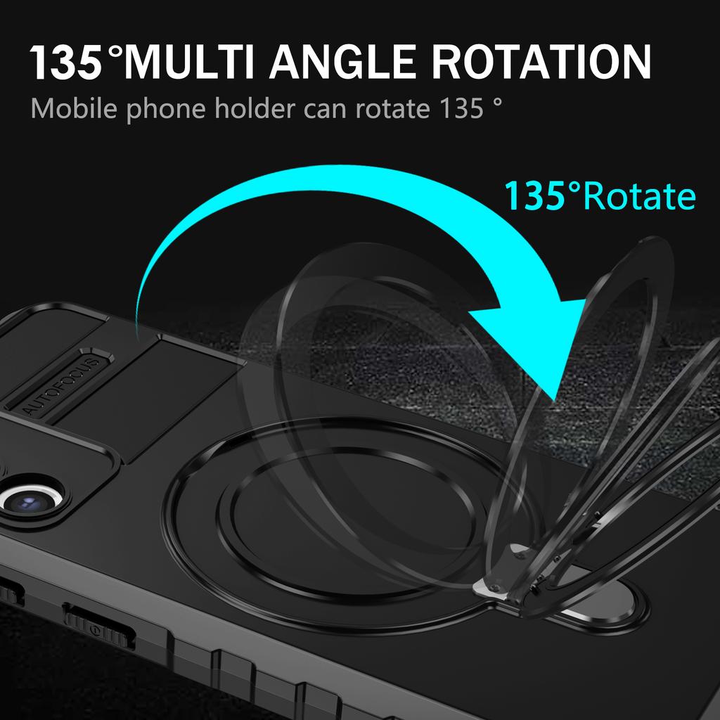 For Samsung Galaxy S21 4G/5G Case PC+TPU Kickstand Magnetic Phone Protection Cover