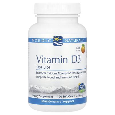Vitamin D3, Orange, 25Mcg (1.000 IE), 120 Weichkapseln