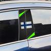 Finland Flag Car Stickers Car B-pillar Vinyl Decal Car Door Pillar Waterproof Decal Scratch-Resistant Cover DIY Modified Sticker