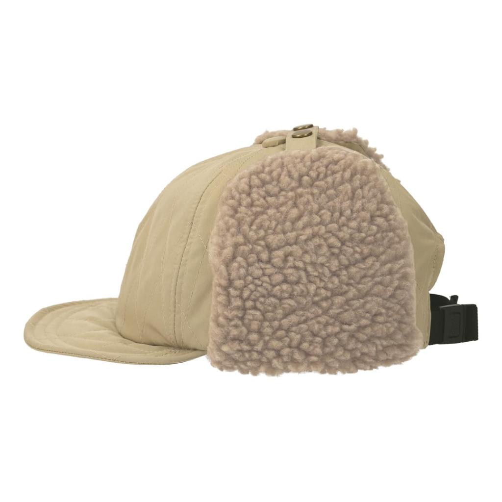 Basic Enchi Quilted Short Flap Cap with Umpire Antibacterial and One Size Fits Dark Green Ears, Cap, Deodorizing, All,