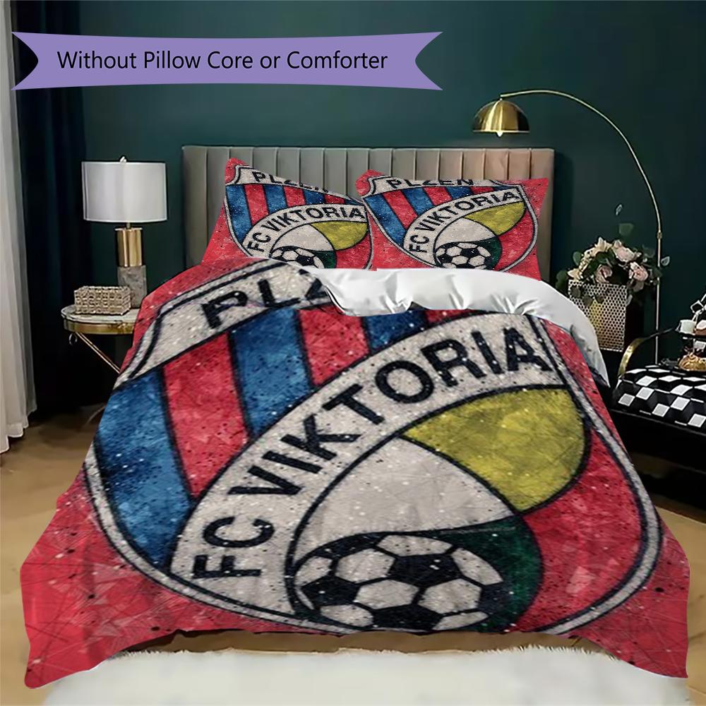 Viktoria Plzen Pattern Bedding uilt Set uilt Cover Pillowcase Home Decoration Birthday Gift (1 * duvet cover + 2 * pillowcase without core)