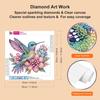 Hummingbird 5D Diamond Painting Art Kits for Adult Teen 12x12inch